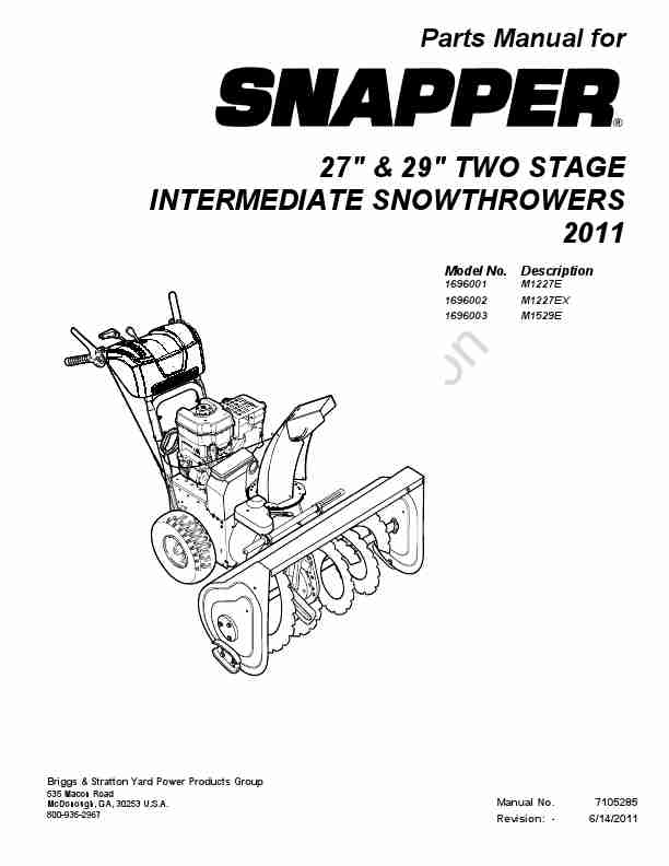 Snapper Snow Blower 1696001-page_pdf